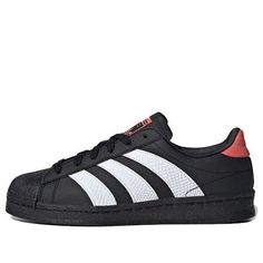 (WMNS) adidas Superstar 82 'Black White Scarlet' IE3056 Black Clouds, Limited Edition Sneakers, Fashion Performance, Sport Sneakers, Stylish Sneakers, Scarlet, Perfect Pair, Your Perfect, Im Not Perfect