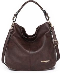 Wrangler Purses and Handbags for Women Hobo Bags Leather Crossbody Shoulder Bags Women Tote Bags Purses For Women, Crossbody Bag Women, Bags Tote, Leather Hobo Bag, Womens Purses