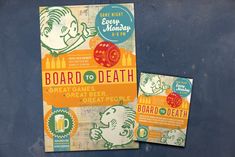 Triple Rock Brewery's Board to Death | Designed By Monkeys Santa Rosa California, Red Hook, Malted Barley, Game Boards, Red Wolf, Tiny Plants, Micro Brewery, Design And Illustration, German Beer