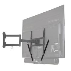 the tv wall mount has two large brackets on it