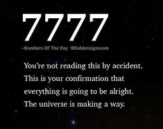 an image with the words 7777 on it and stars in the night sky