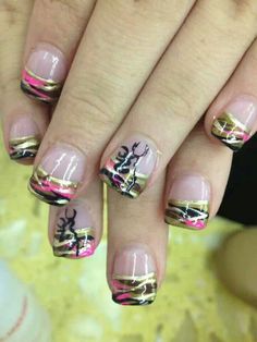 Country/Nails/Camo/Cute/Love It Nails Brown Design, Country Nail Designs