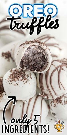 Oreo Truffles Oreo Deserts, Truffles Oreo, Oreo Cake Pops, Truffle Recipes, Oreo Truffles Recipe, Easy Truffles, Homemade Truffles, Baking Homemade, Oreo Chocolate