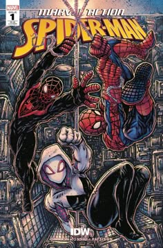 the cover to spider - man vol 1, drawn by david vandervelen