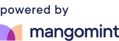 an image of the words,'powered by mangomint network'in blue and pink