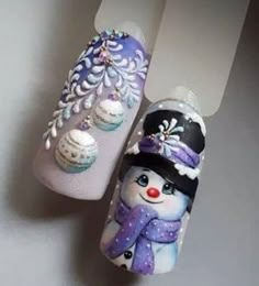 Christmas Nail Art Designs, Nails Makeup, Winter Nail Art, Winter Nail Designs, Hair Nails, Xmas Nails