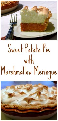 sweet potato pie with marshmallow meringue is an easy and delicious dessert