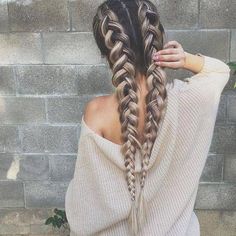 22 Braids To Start Your Spring Hair Fling Modern Hairstyles, Long Braids, Braids For Long Hair, Long Hair Cuts, Hair Dos, Gorgeous Hair, Hair Day, Pretty Hairstyles, Hair Hacks