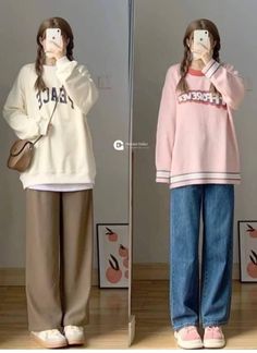 Ootd Korean Style, December Outfits, Outfits Modest, Cute Pajama Sets, Fashion Sketches Dresses, Everyday Fashion Outfits, Kawaii Fashion Outfits, Muslimah Fashion Outfits