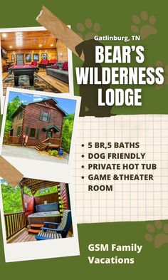 Bear’s Wilderness Lodge Wilderness Lodge, Gatlinburg Tn, Family Getaways, East Tennessee, Hiking Tips, Large Family, Smoky Mountains