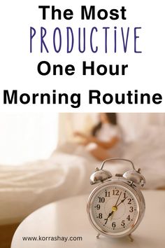 The most productive one hour morning routine! Productive morning routine for better days! Productive Morning Routine, Time Is Precious, Happiness Challenge, Routine Chart, Deep Breathing Exercises