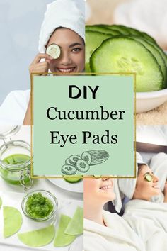 Cucumber Eye Pads - Vegan Focus Cucumber Eye Pads Diy, Cucumber For Eyes, Cucumber Eye Mask, Cucumbers On Eyes, Cucumber Eye Pads, Cucumber On Eyes, Pulling An All Nighter, Hydrating Eye Cream, Foundation Tips