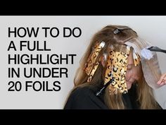 Foils In Brown Hair, 20 Foils Highlights, Sectioning Hair For Highlights, Quick Highlight Placement Hair, Hair Foiling Techniques Tutorials, 10 Foils Highlights Placement, Hair Color Sectioning, Diy Hair Foils, Highlight Sectioning