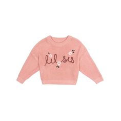 Our baby girl sweater provides the perfect cozy fit the for season! With comfort-stretch material at the neckline, wrists and waist, your little one can keep warm and look adorable all season long with this knit sweater featuring a cute message. Our essentials have been independently certified with STANDARD 100 by OEKO-TEX so that you dont have to worry about harmful substances in your babys wardrobe. Includes one sister matching sweater. Size: 18M.  Color: Pink.  Gender: female.  Age Group: inf Matching Sisters, Baby Girl Sweaters, Gerber Baby, Matching Sweaters, Cute Messages, Cozy Fits, Keep Warm, Toddler Outfits, Sweater Sizes