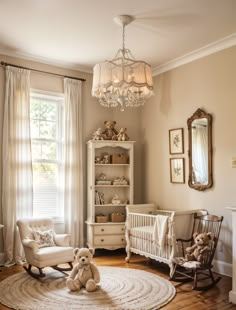 render, architecture, interior design, CGI render, 3d, architectural design, living room, kitchen, furniture Vintage Nursery Ideas Neutral, Old Money Nursery, Nursery Ideas Vintage, Vintage Nursery Ideas, Vintage Baby Rooms, Timeless Nursery