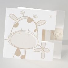 a card with an image of a giraffe on it