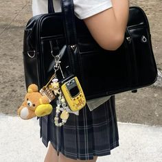 # japanese school bag, rilakkuma keychains Japanese Keychain Aesthetic, Japanese Bag School Aesthetic, Japanese Leather Bag, Japanese Backpack School Bags, Japanese School Bag Student Aesthetic, Japanese School Bag Decor, Japanese School Bag Student, Japanese Bag School, School Bag Tour