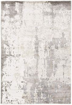 an abstract rug with white and gray colors