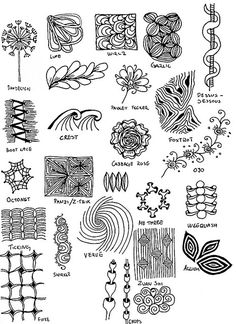 an image of different types of embroidery designs