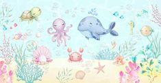 Superhero Crafts, Ocean Birthday, Mermaid Theme, Mermaid Birthday, Iphone Background, Sea Creatures, Under The Sea