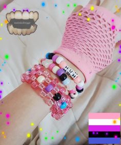 scene, kandi, genderfluid, kandi patterns, scenecore Kandi Tutorial, Scene Kandi, Kandi Ideas, Perler Ideas, Kandi Cuff, Bracelet Inspo, Kandi Patterns