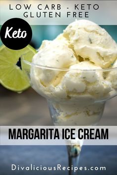 ice cream in a glass Low Carb Margarita, Keto Margarita, Keto Ice Cream Recipes, Mexican Cocktail, Low Carb Dessert Recipes, Diet Cookies, Ketogenic Desserts, Churn Ice Cream