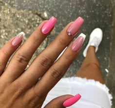 Squoval Nails, Wow Nails, Bright Summer Nails, Summer Nail Ideas, Pointed Nails, Minimal Nails, Acrylic Nails Coffin Short, Neon Nails, Trendy Nail