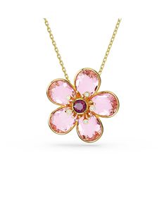 in stock Pink Necklaces, Pink Flower Necklace, Cherry Blossom Necklace, Girly Bracelets, Bright Necklace, Expensive Jewelry Luxury, Collar Chain, Chain For Women, Pink Accessories