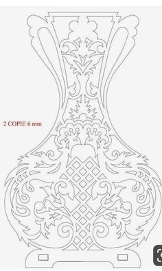 the pattern for a vase is shown