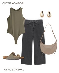 outfit.advisor auf LTK Summer Office Wear, H&m Fashion, Uni Outfits, What To Wear Today, Summer Outfit Ideas, Virtual Stylist, Denim Trends, Pinterest Outfits, Casual Summer Outfit