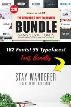 the font and typefaces are all in different styles