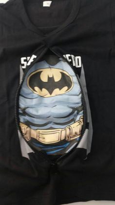 T-SHIRT WITH ZIPPER BATMAN WITH INSIDE CHEST Batman, Perfect Gift, Zipper, T Shirt, Gifts