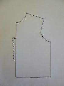 the pattern for a vest is shown in black and white