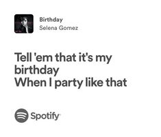 the birthday message from spotify's founder, stella gomesz on her twitter account