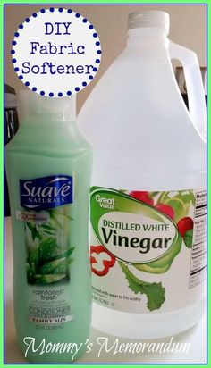 a bottle of vinegar and a gallon of vinegar