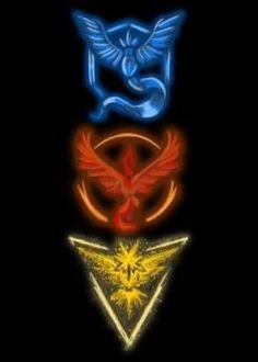 the legend of zelda emblems are shown in three different colors