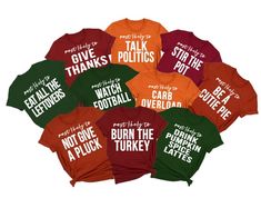 Family Thanksgiving Shirts Most Likely to Thanksgiving Funny - Etsy Thanksgiving Tshirts, Family Thanksgiving Shirts, Friendsgiving Shirt, Thanksgiving Funny, Friendsgiving Party, Funny Thanksgiving Shirts, Thanksgiving Family, Funny Family, Family Thanksgiving