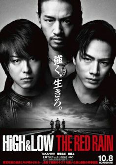 the poster for high and low the red rain