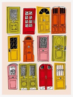 Dibujo Simple, 달력 디자인, Paris Illustration, Arte Doodle, Arte Peculiar, Mid Century Illustration, House Illustration, 수채화 그림, House Drawing