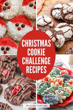 christmas cookie challenge collage with cookies and other treats