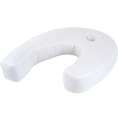 the neck pillow is white and has a zippered closure on it's side