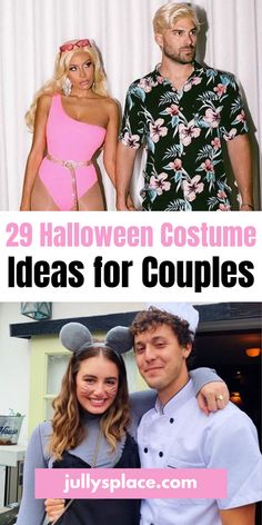 Halloween Costumes for Couples Inexpensive Halloween Costumes, Cute Halloween Costume Ideas, Halloween People, Halloween Costumes Diy Couples, Funny Couple Costumes, Cute Couples Costumes, Funny Couple Halloween Costumes, Diy Couples Costumes, Couples Halloween Costume Ideas