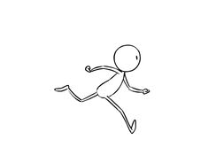 a person running or jumping in the air