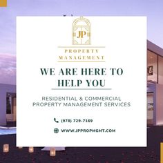 we are here to help you residential and commercial property management services