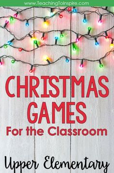 christmas games for the classroom upper elementary