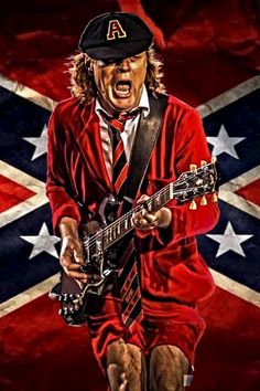 Airbrush Projects, Coolest Wallpaper, Band Covers, Arte Heavy Metal, Acdc Angus Young, Acdc Angus, Army Dogs, Rock Poster Art, Rock N Roll Art