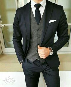 Modern Men, Wedding Suits Groom, Men Classic, Groom Suit, Groom Attire, Fitted Suit