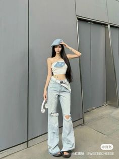 Japanese Girl Style, Street Style Asian, Pale Eyes, Korean Girl Style, Lover Fashion, Fashion Chinese, Burmese Clothing, Outfit Korean