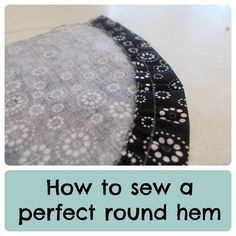 the back of a dress showing how to sew a perfect round hem