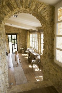 Rustic Italian Home Decor, Rustic Italian Home, Stone Archway, Stone Interior, Antique House, Rustic Italian, Provence Style, Stone Cottage